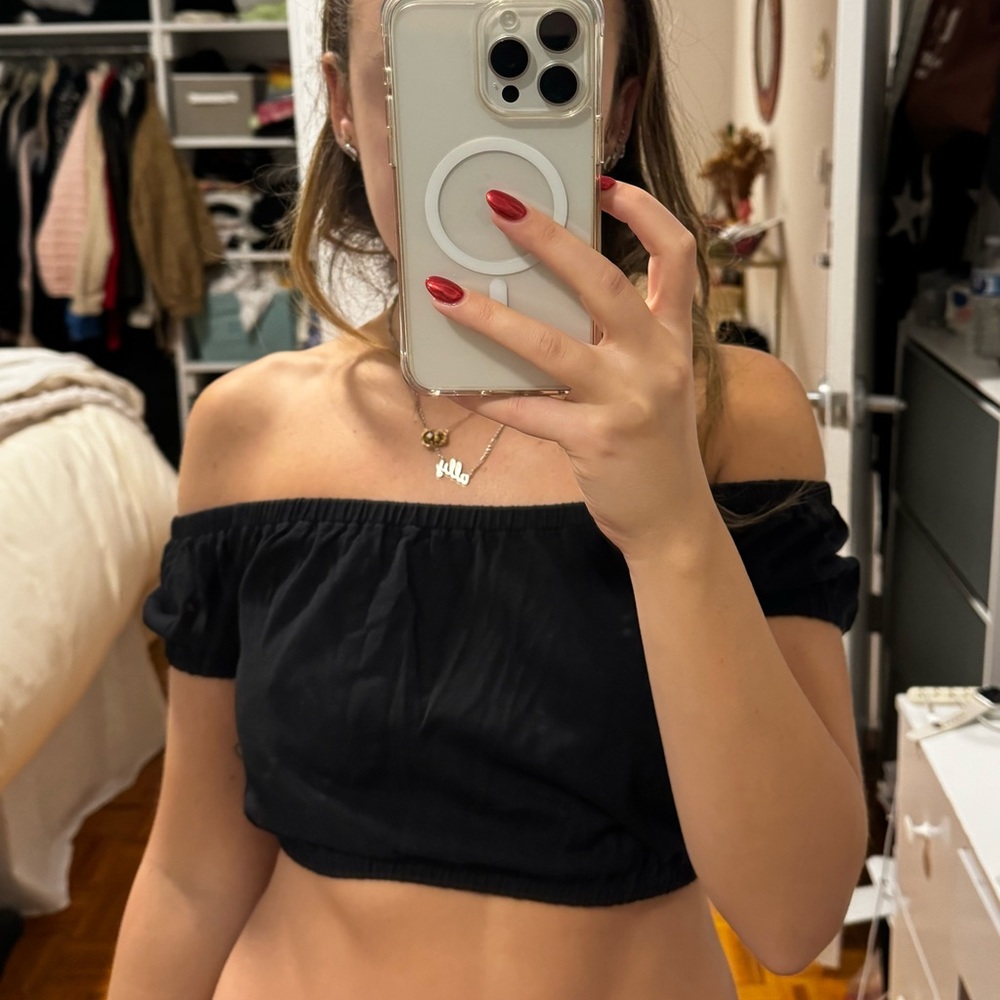Wilfred XS Cropped Off The Shoulder Tee